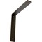Ekena Millwork Hamilton Steel Bracket, Antiqued Brass 2"W x 12"D x 12"H BKTM02X12X12HAABS - alternate 1